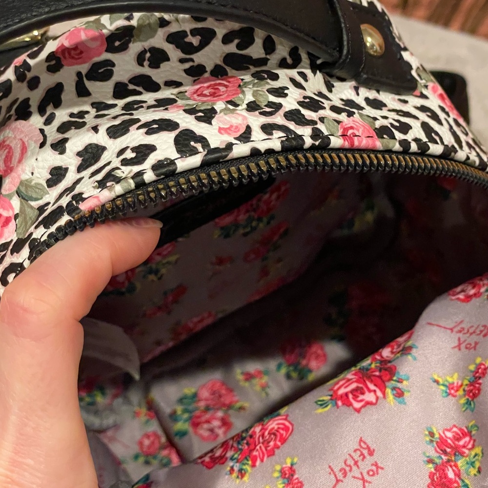Betsey Johnson Kitsch Mini Floral Puppy Backpack - Picture 8 of 9